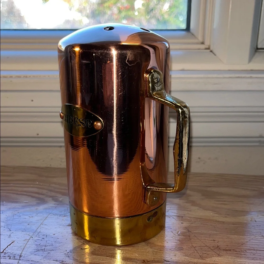 Copper‎ and Gold Cheese Shaker EUC